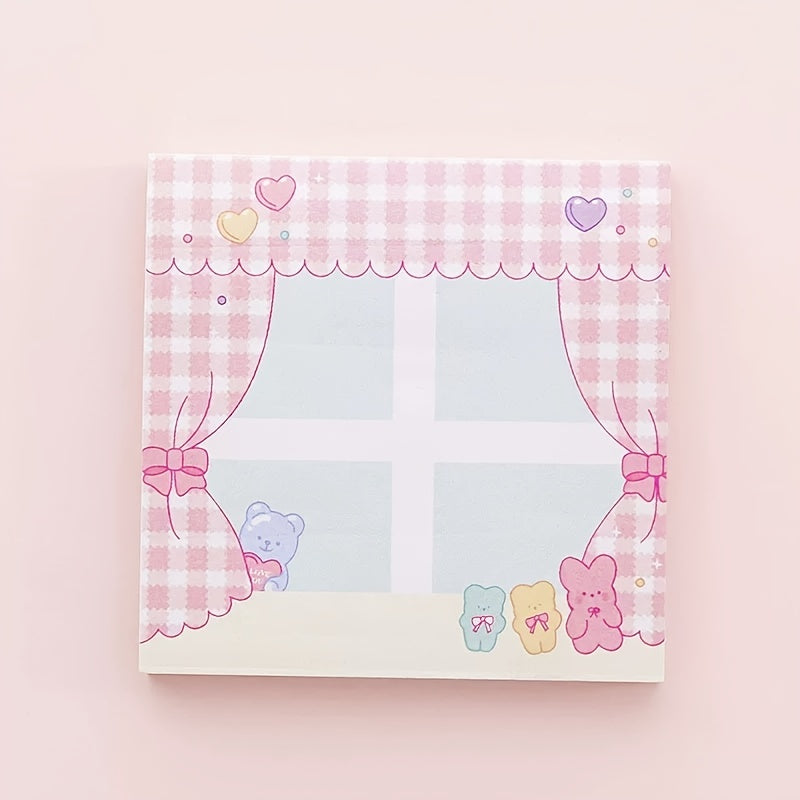 Heart Sticky Notes 4pcs Student Message Stickers Memo Pads 320 Sheets