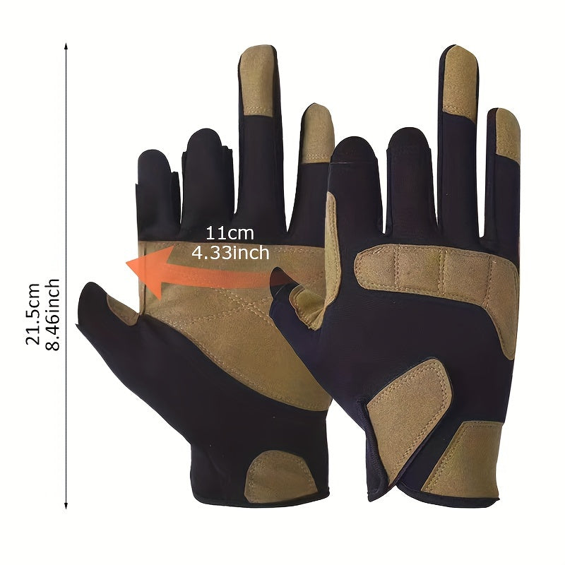 Outdoor Fishing Gloves Cut resistant Waterproof Windproof Men Women