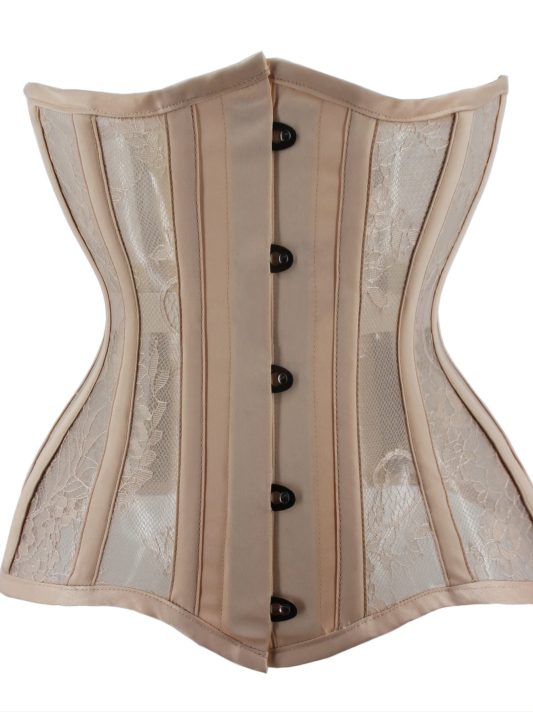 Underbust Waist Trainer Corset Boned Lace Underwear Sexy Outfit Corsets