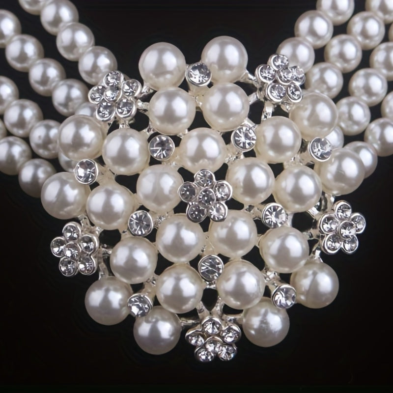 Bridal Jewelry Set Necklace & Earrings for Weddings Christmas