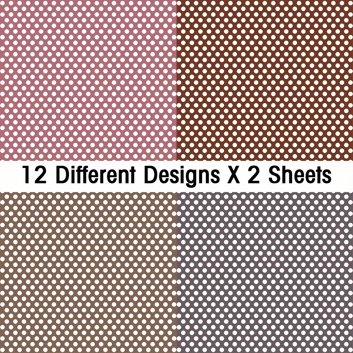Scrapbooking Paper Pack 15 24x15 12 Plaid Dot Paper 24 Sheets