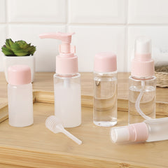 9pcs Travel Cosmetics Empty Bottle Set Spray Storage Accessories