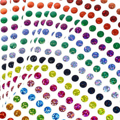 1760pcs Laser Sparkle Circle Dot Stickers 1/4 Round Dot Labels 16 Colors