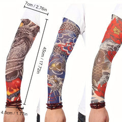 Temporary Tattoo Sleeve Long Elastic Breathable Sleeve Unisex Summer