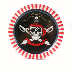 Pirate Party Supplies Set 20pcs Plates and Napkins