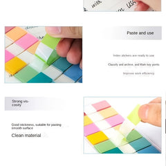540 Sheets Multicolor Notepad Fluorescent Index Stickers