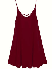  Criss Cross Layered Cami Dress