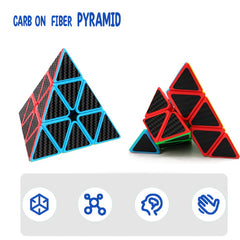 ABS Carbon Fiber Pyramid Puzzle Stress Relief Toy