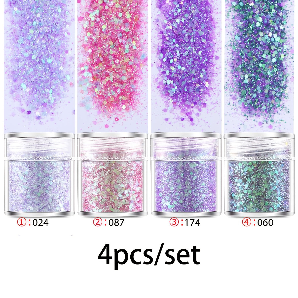 Chunky Glitters Fine Mix UV Resin Jewelry Making Decor Slime Fillings