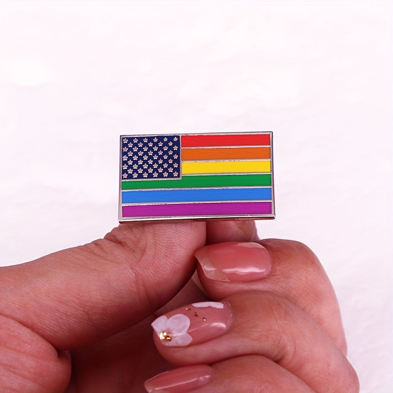 LGBTQ Rainbow Pride Flag Pin Gay Brooch Gift