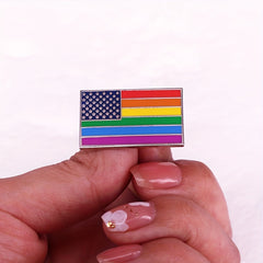 LGBTQ Rainbow Pride Flag Pin Gay Brooch Gift