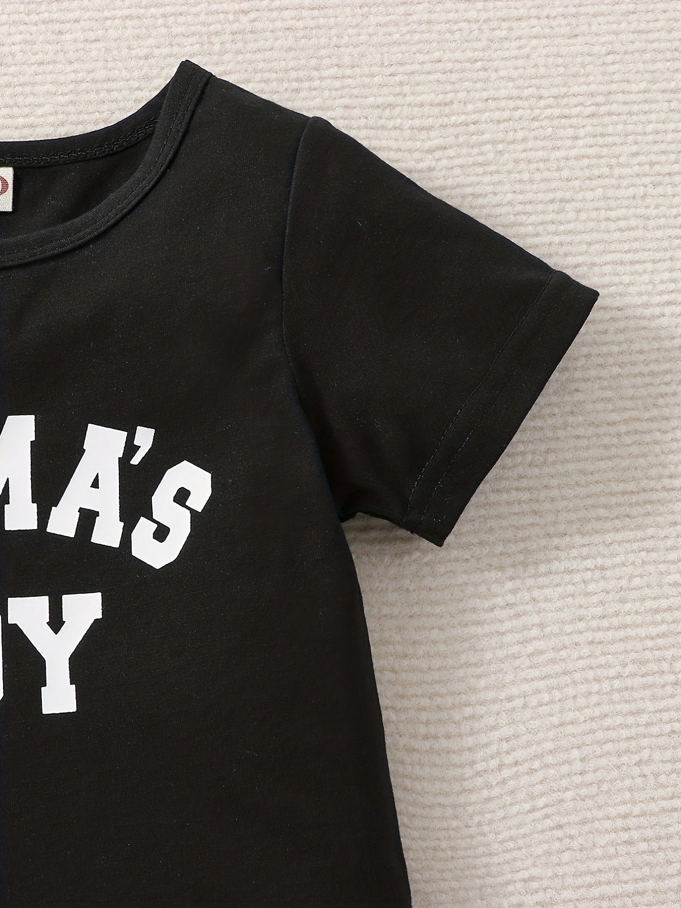 Boys Mama's Boy Casual Outfit T-shirt & Shorts Set