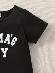 Boys Mama's Boy Casual Outfit T-shirt & Shorts Set