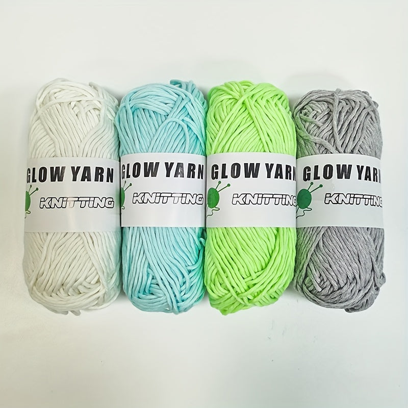 Glow In The Dark Hand Knitting Yarn 100% Polyester 50g 53m