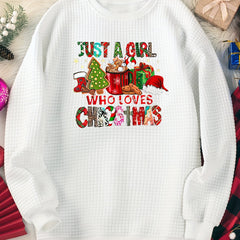  Cookie Print Christmas Lounge Top