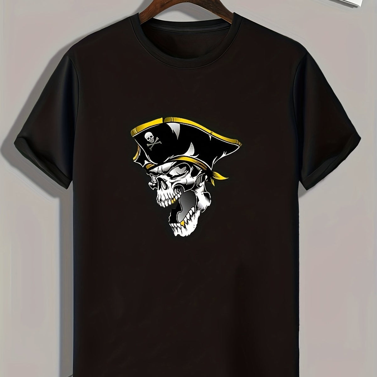 Skull Print Men's Graphic T-shirt Casual Comfy Tees For Summer