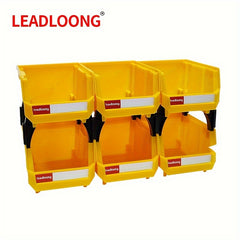 24pcs Stackable Plastic Storage Box Garage Tool Organizer 13.5x10.5x7.5"