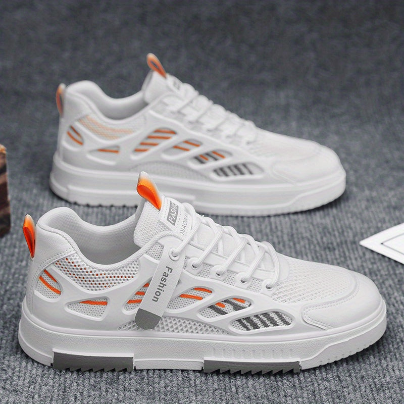 Men's Lace-up Mesh Sneakers with Good Grip
