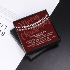 2pcs Bracelet Christmas For Man Dad Vintage Bracelet