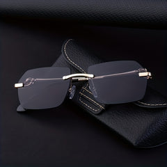 Men's Rimless Sunglasses Sun Protection Sports Eyeglasses