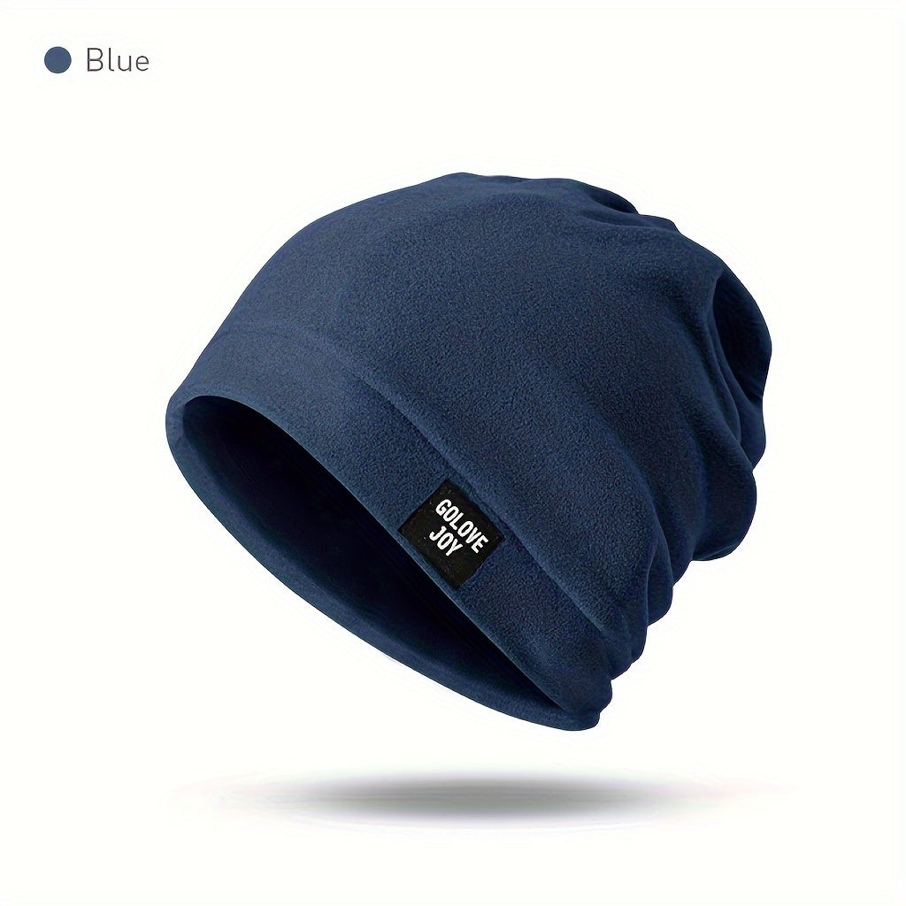 Double Layer Warm Cap Scarf 2 In 1 Winter Riding Cap Windproof Skull Cap