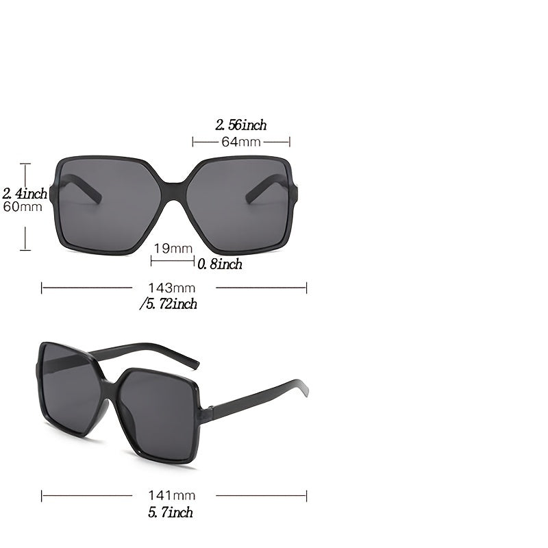 Vintage Square Sunglasses Gradient UV400 Women Eyewear