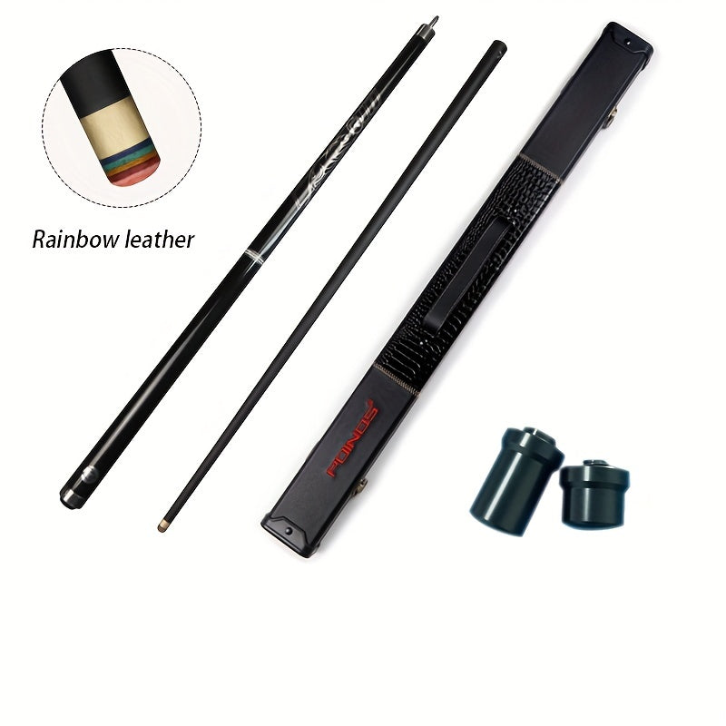 Chinese Style Eight Cue Set for American Nine Ball and Pool Games