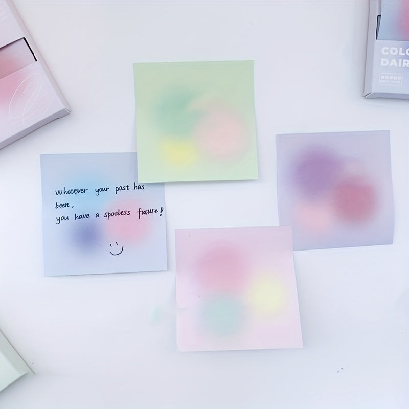 2pcs Gradient Style Sticky Notes For School Office Supplies