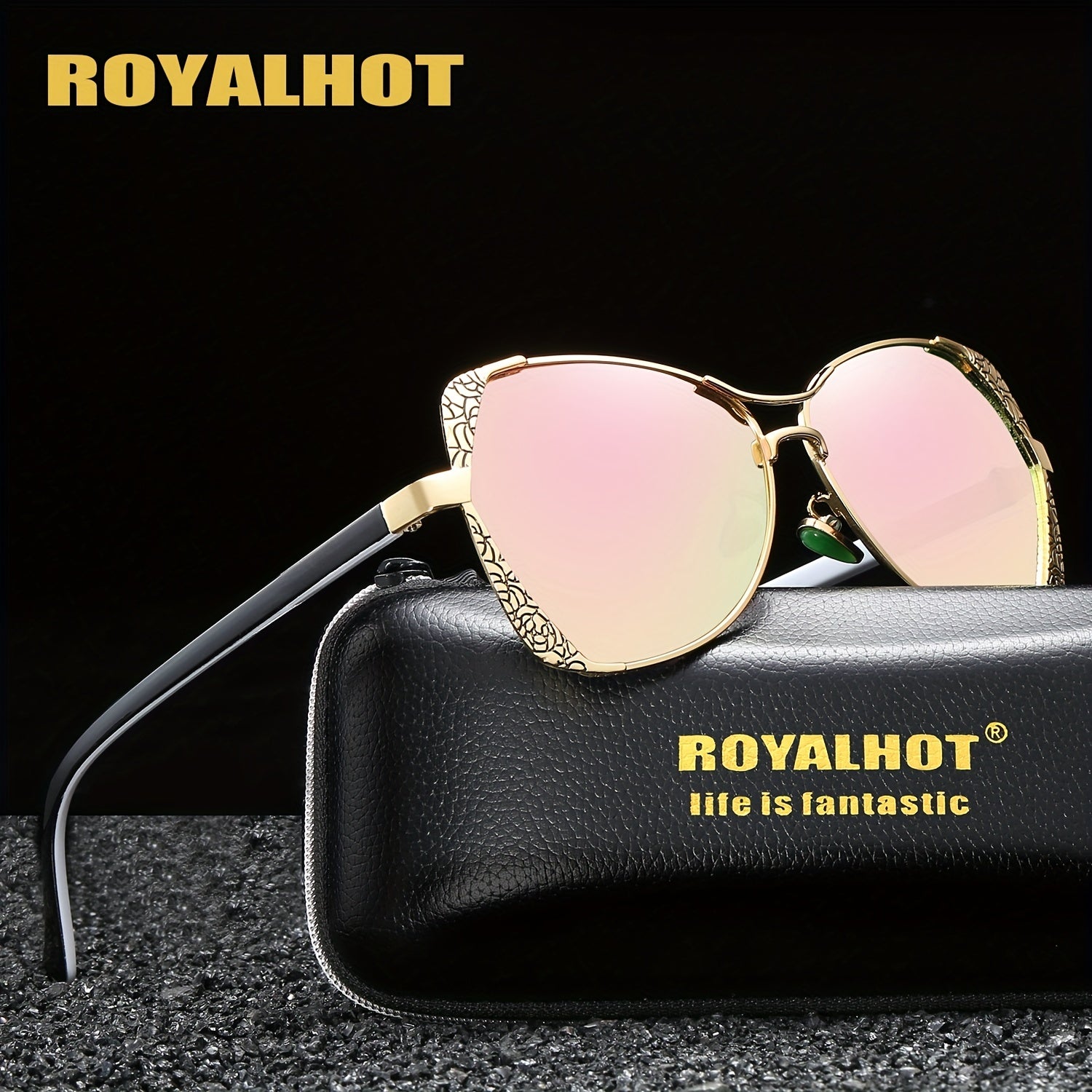 RoyalHot Men's Polarized Driving Sunglasses with Glasses Box