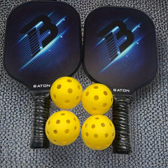 Carbon Fiber Pickleball Set Paddles 4 Balls Packing Bag