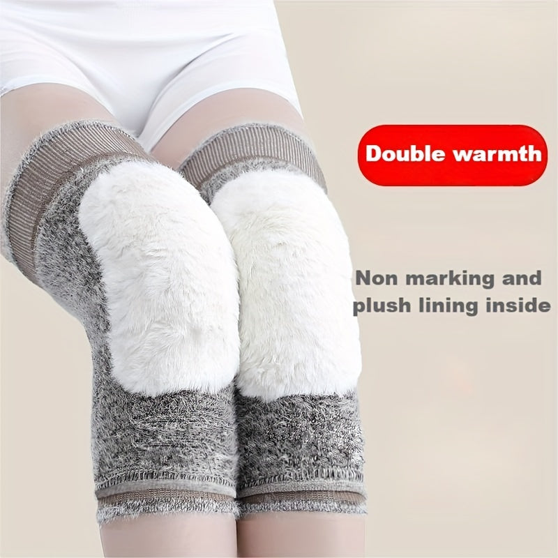 Wool Knee Pads Unisex Warm Thickened Large Size Loose Knee Pads