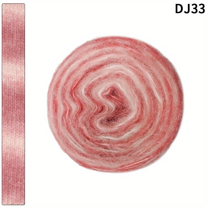 Gradient Rainbow Yarn Acrylic Polyester Soft Scarf Sweat