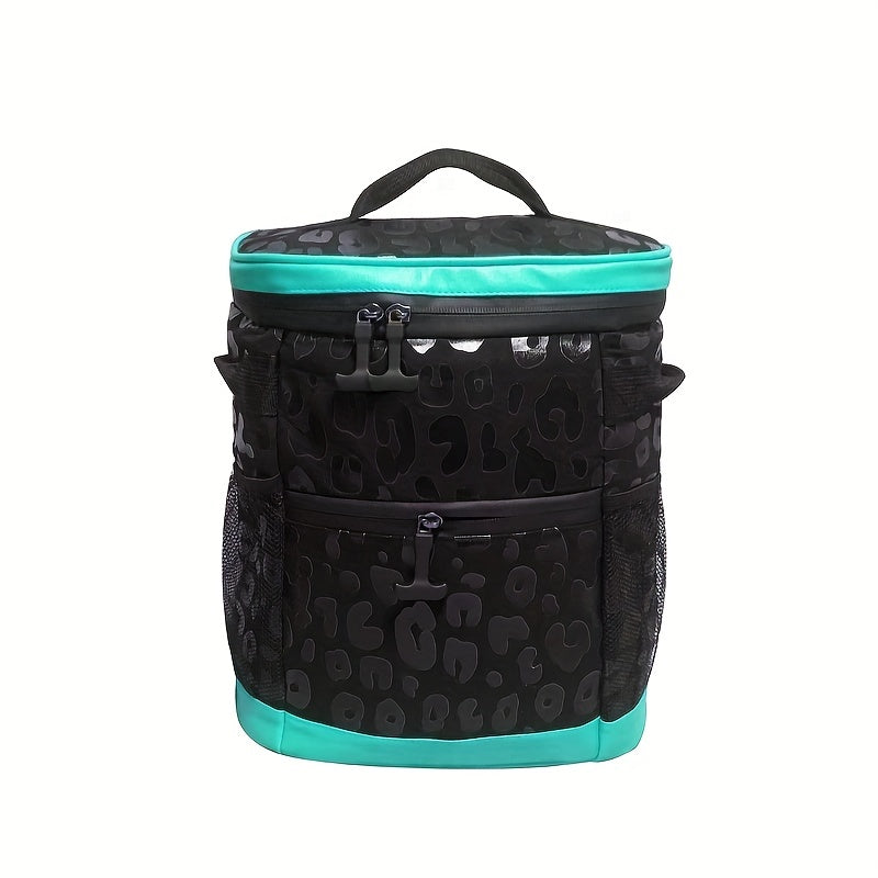 Leopard Print Ice Bag Portable Insulation Bag for Travel Picnic