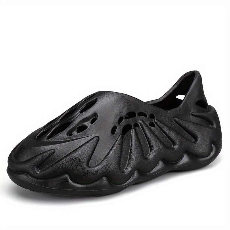Men's Slip On Foam Slides Casual Breathable Anti skid Hollow Out Shoes
