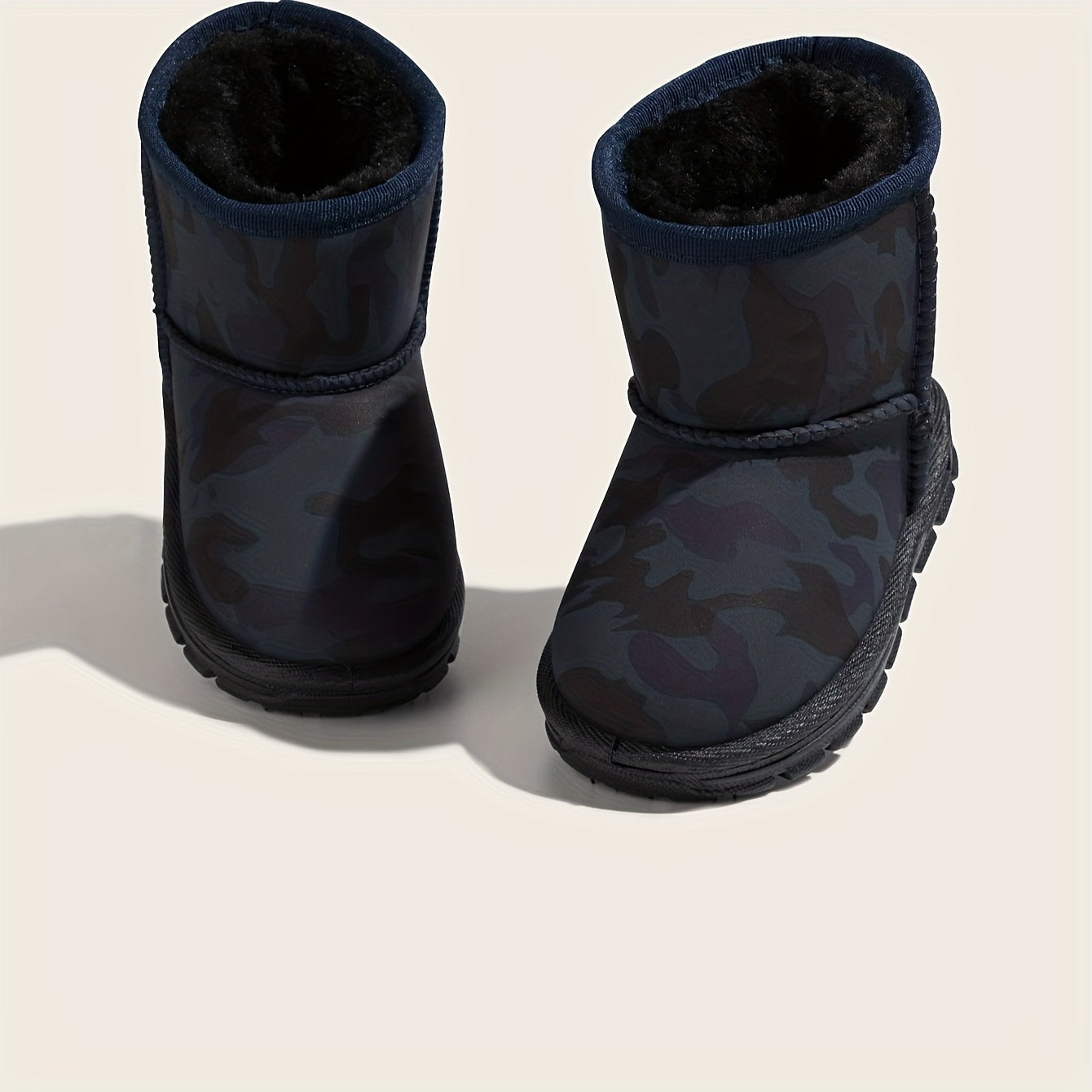 Girls' Warm Slip On Snow Boots - Cozy Fleece Lined Outdoor Winter Shoes
