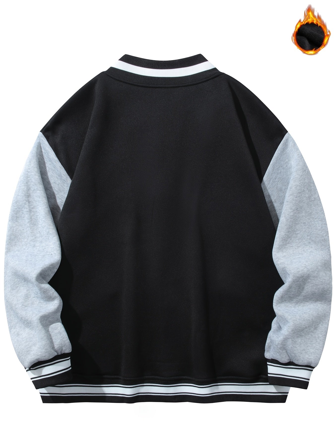 Men's Casual Warm Baseball Jacket