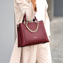 Water Resistant Leather Women's Handbag Shoulder Bag