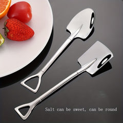 4pcs Stainless Steel Coffee Shovel Spoon Espresso Sugar Ice Cream Dessert Scoop