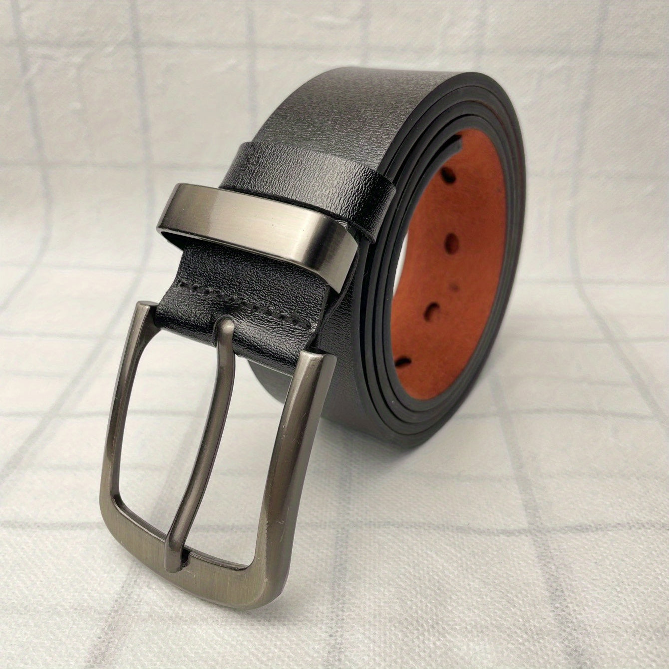 Men's Pin Buckle Casual PU Leather Belt
