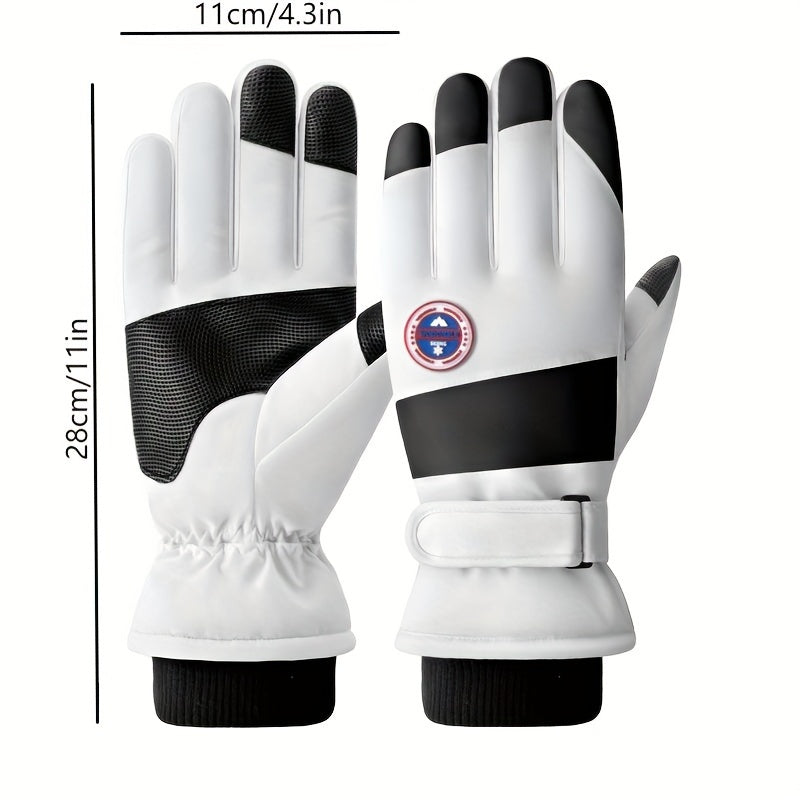 Winter Skiing Gloves Anti-skid Windproof Warm Sports Gloves