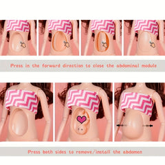 Stylish Pregnant Mom Belly Toy Set with Stroller Seat & Accessories