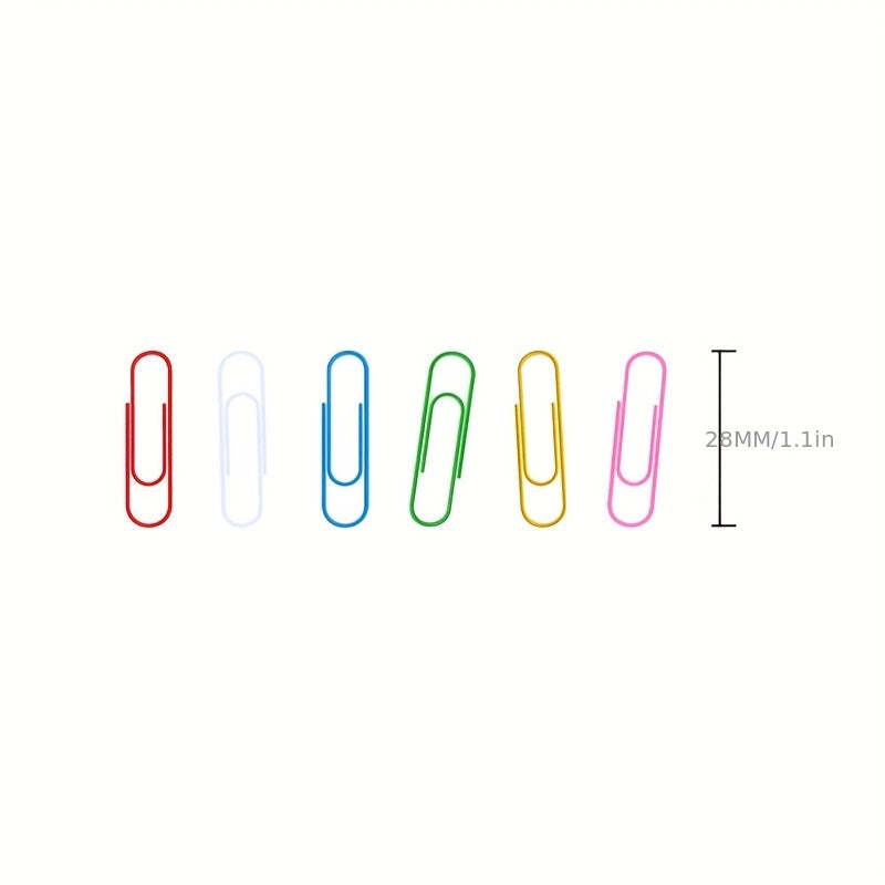 70pcs Colorful Paper Clips for Office Stationery