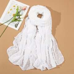 Plaid Scarf Shawl Lightweight Casual Head Wraps Hijab Women Turban Bandana