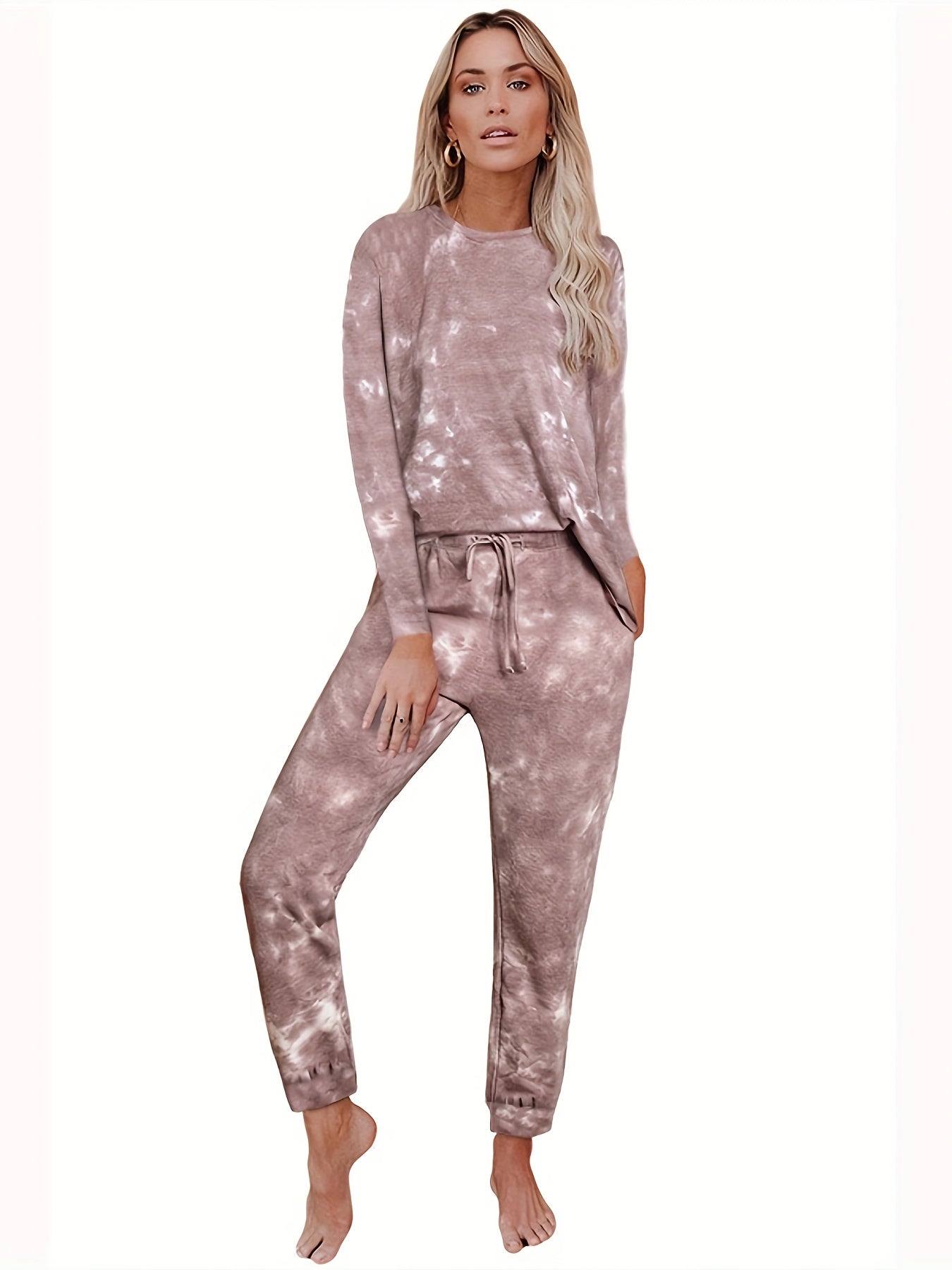  Tie Dye Pajama Set Long Sleeve Tee & Joggers