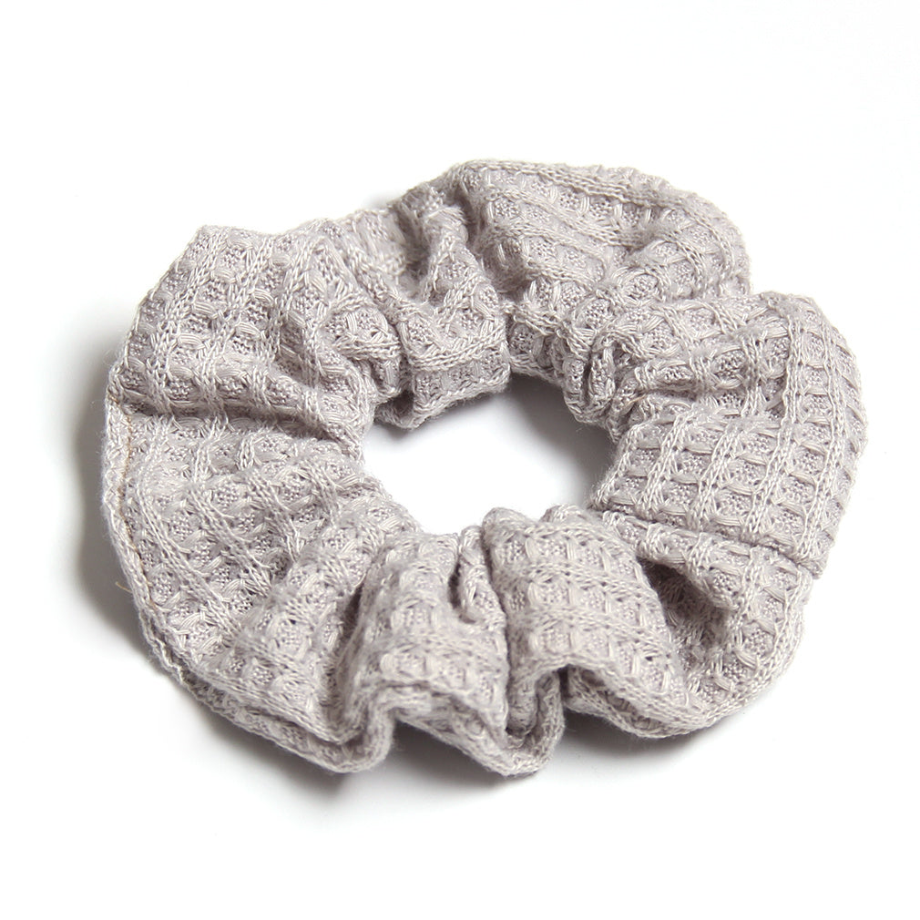 Plaid Candy Knitted Hair Scrunchies Soft Fabric for Women Girls