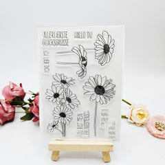 Flower Transparent Stamp for DIY Card Making Gift 1pc