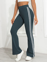 High Waist Striped Yoga Pants for Women Butt Lifting