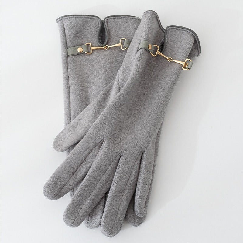 Cold Proof Thermal Wool Gloves Anti Slip Knit Touchscreen Warm Unisex Driving