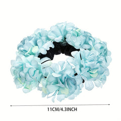 Flower Scrunchie Hair Tie Floral Hair Rope Female Hair Accessories