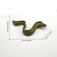 Realistic Sea Eel Aquarium Landscape PVC Marine Animal Statue